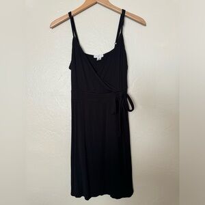 Ivy + Main Black Dress Size Large Rayon Tank Sleeveless Fit And Flare Stretch
